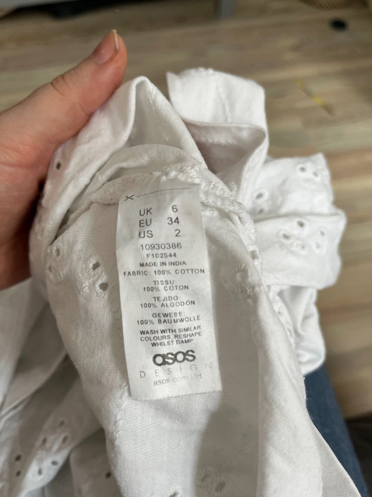 Sukienka letnia koronkowa Asos XS boho