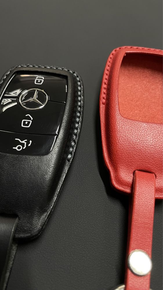 Кожаный Чехол для смарт ключа Мерседес Mercedes