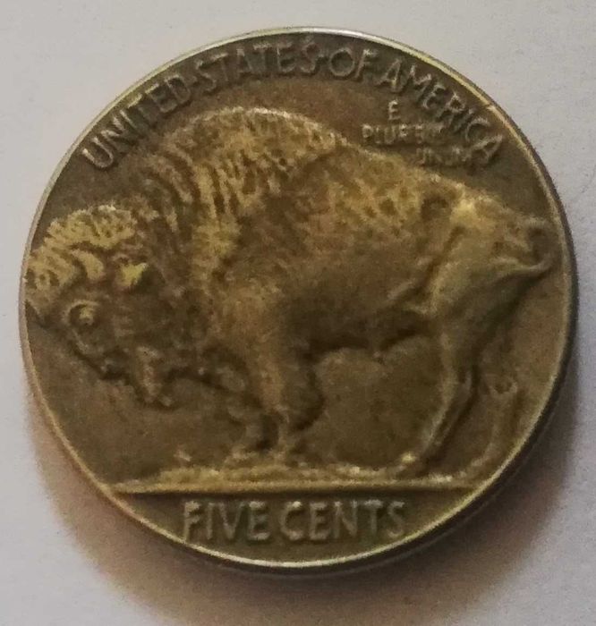 USA 5 centów 1934 five cents Indianin bizon