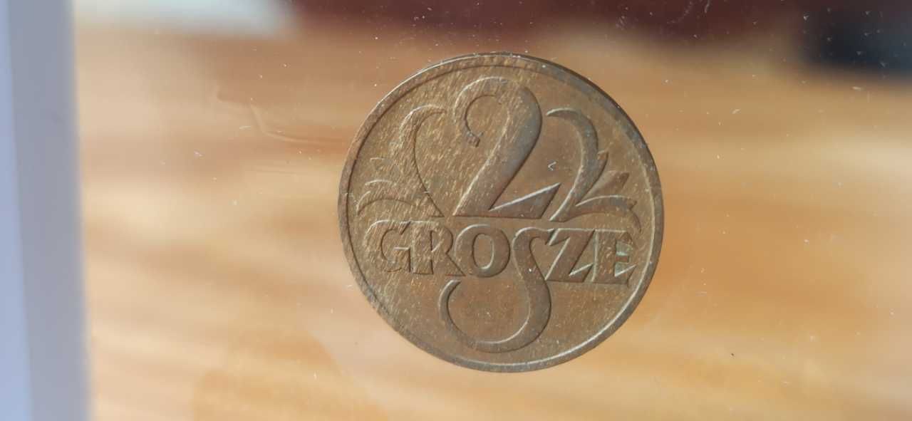 II RP, Moneta 2 grosze 1938r Piękny Stan (1)