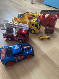 Samochody auta wóz strażacki  koparka dla chłopca