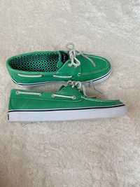 Mokasyny buty żeglarskie Sperry Bahama Green rozmiar 37,5, nowe