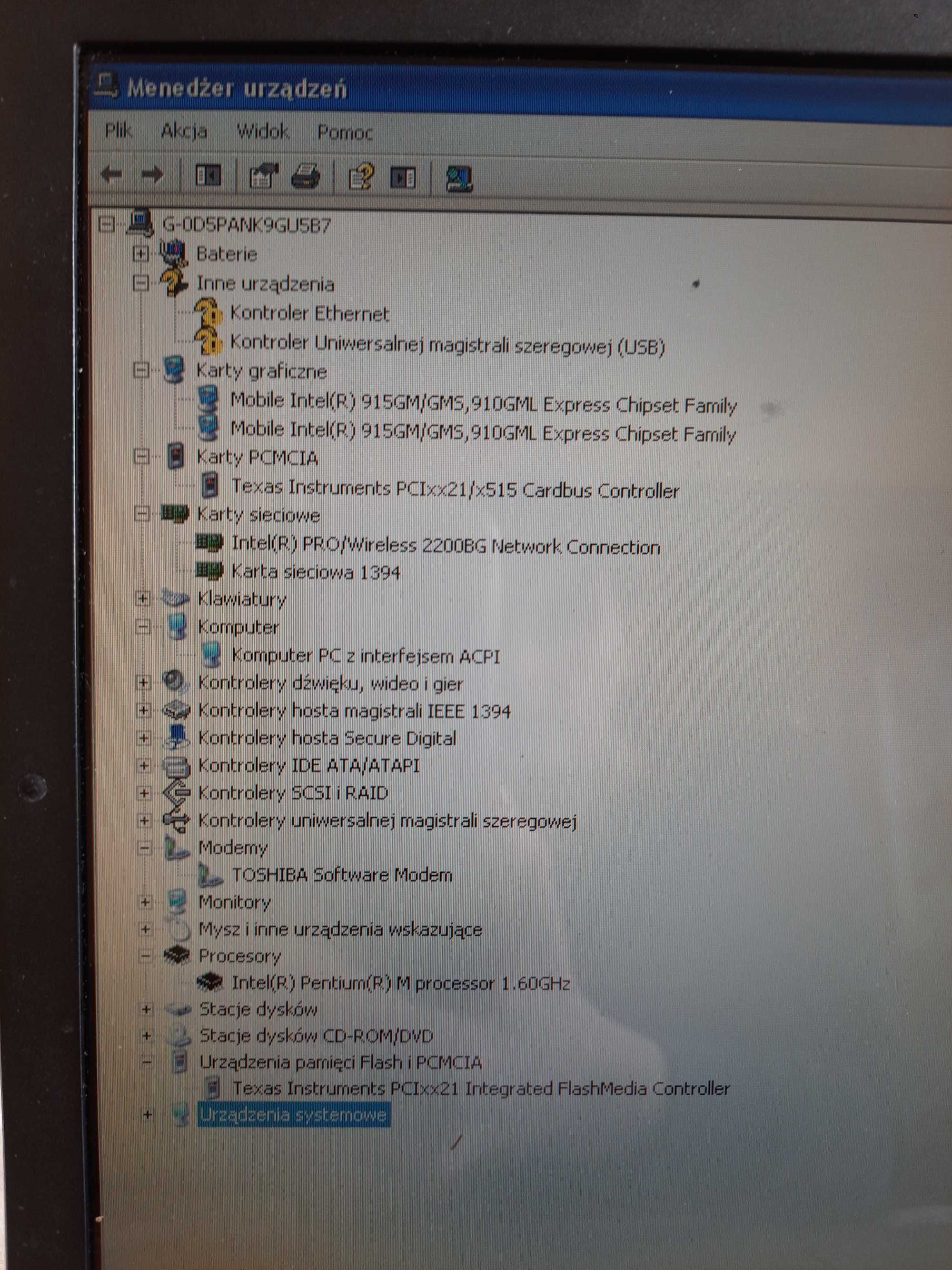 Laptop Toshiba Satellite