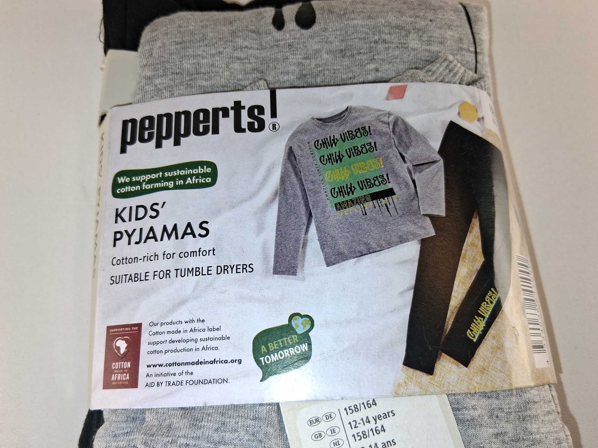 A034 Pepperts Piżama Chłopięca Komfortowa "Chill Vibes!" 158/164