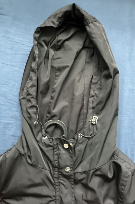 Czarna, wiosenno-jesienna kurtka (parka damska), rozmiar XS, Bershka