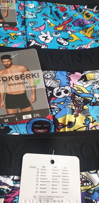 3×męskie bokserki XL
