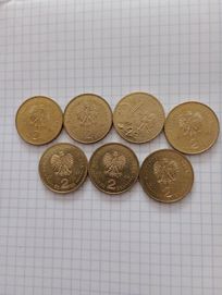 7 monet dwuzłotowych