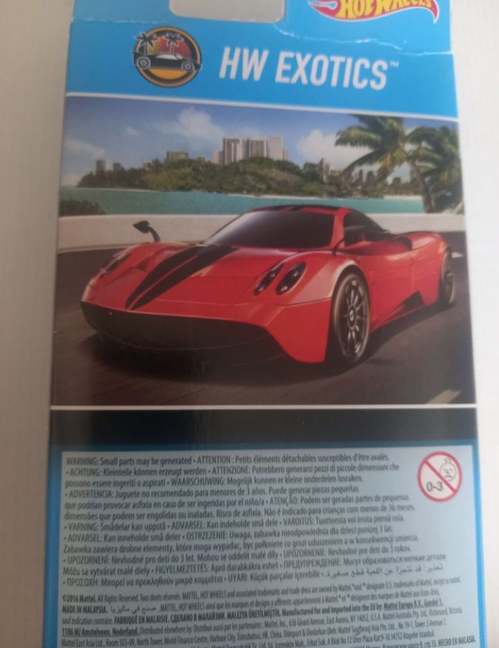 Pack de 5 hot wheels EXOTICS saiu no ano 2016