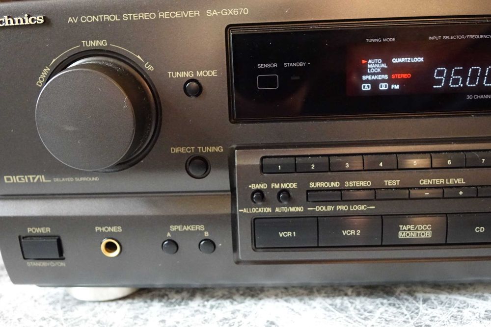 Amplituner 5.0 TECHNICS SA GX 670, moc 150W-gabinet!