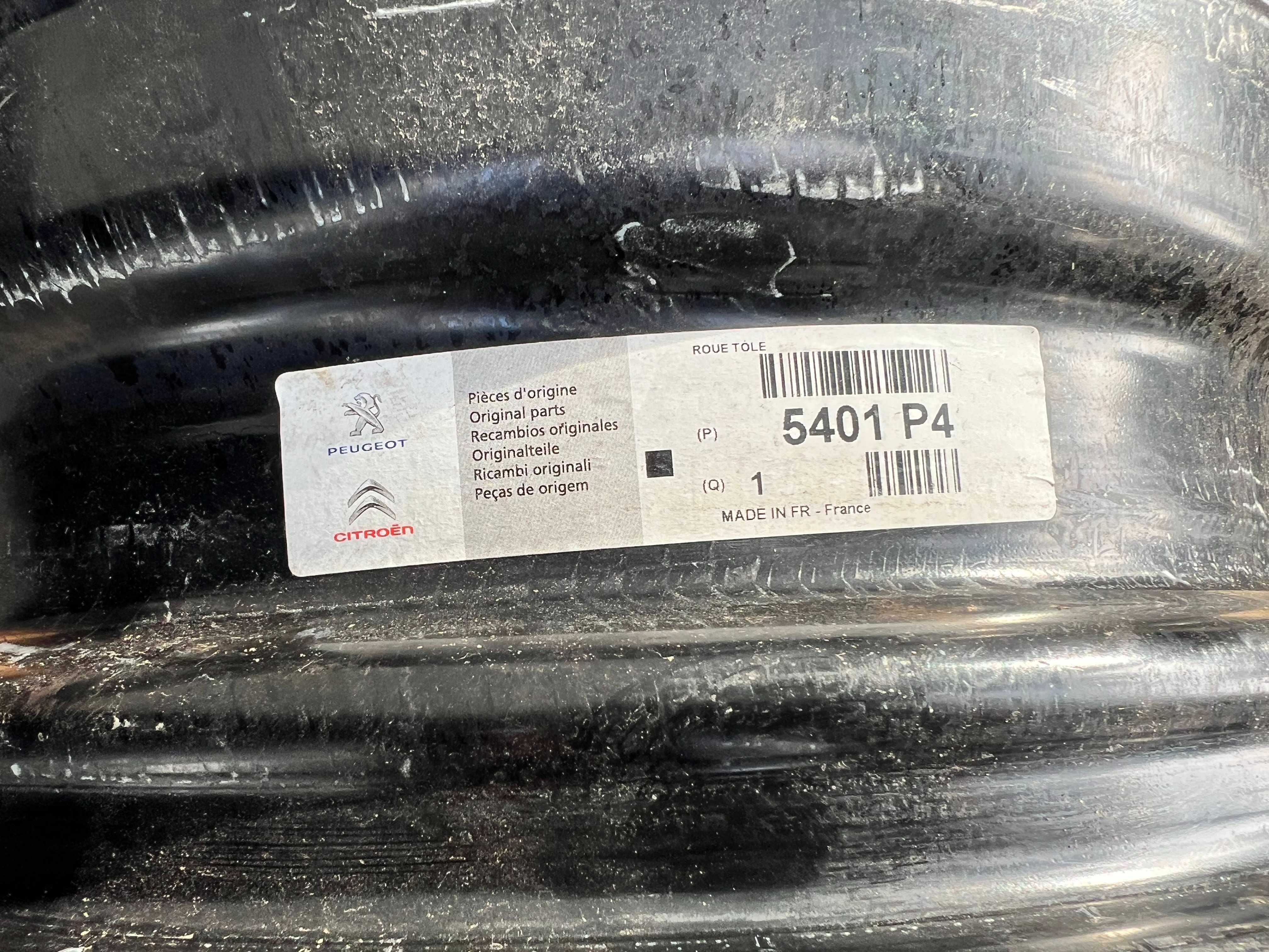 Peugeot 208 Felgi stalowe 15 6Jx15H2 IS23 KOMPLET ORYGINAŁ