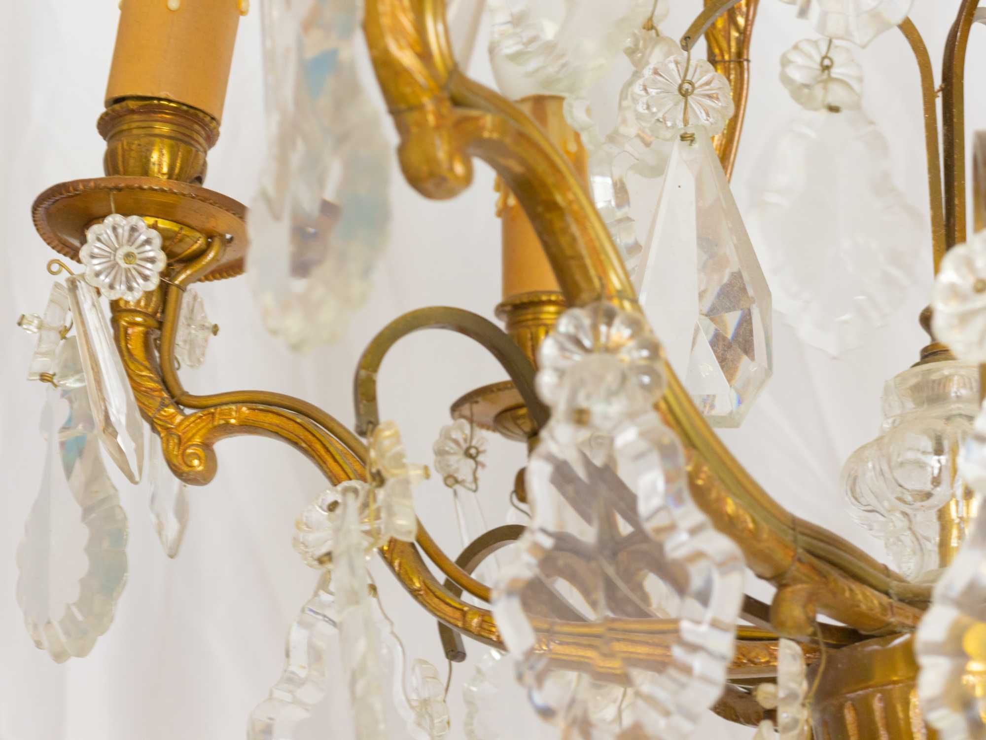 Candeeiro cristal francês Luís XV | século XIX