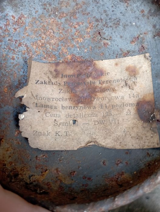 Zabytkowa Lutlampa Benzynowa