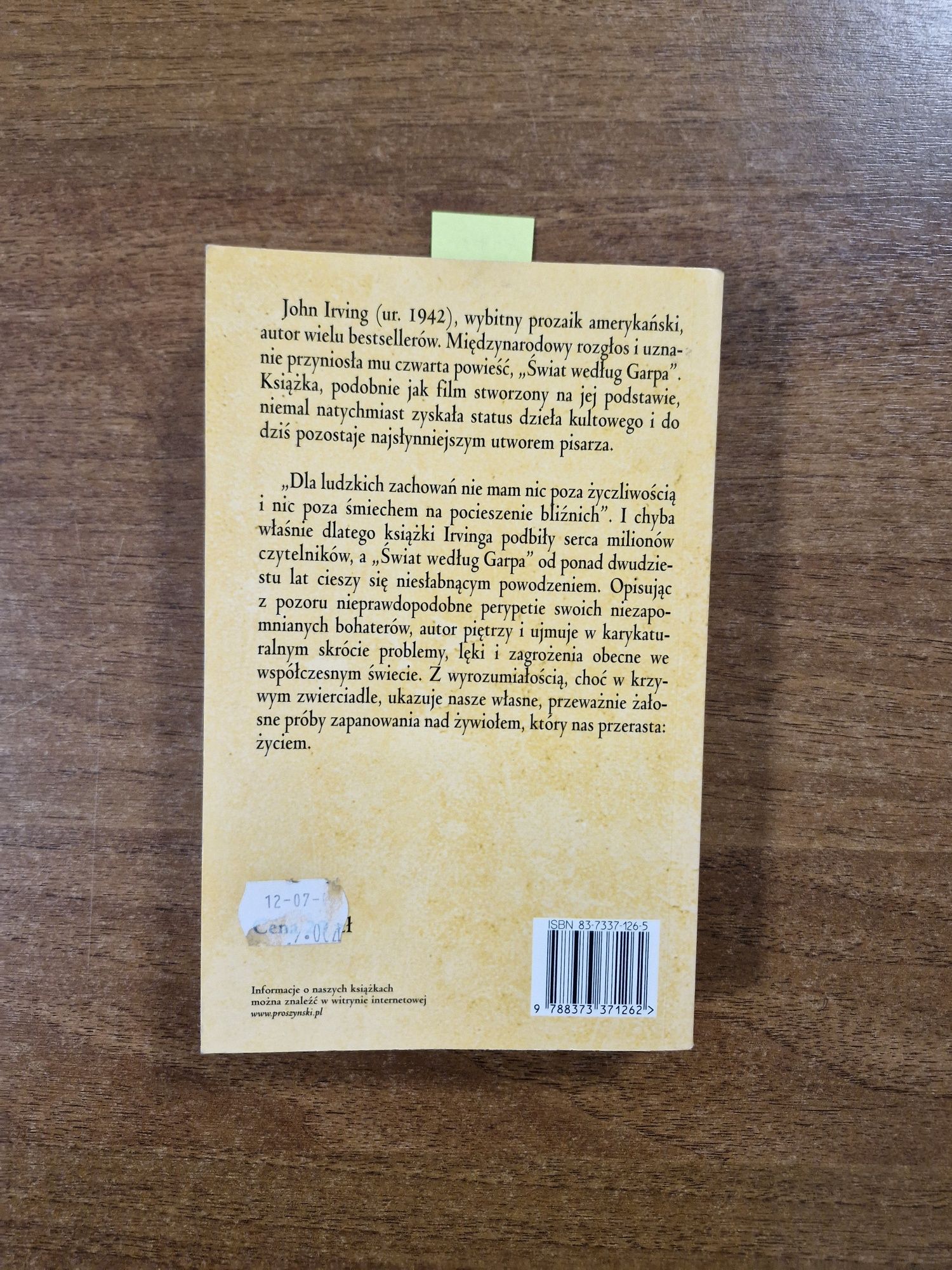 A775. "Świat według Garpa" John Irving