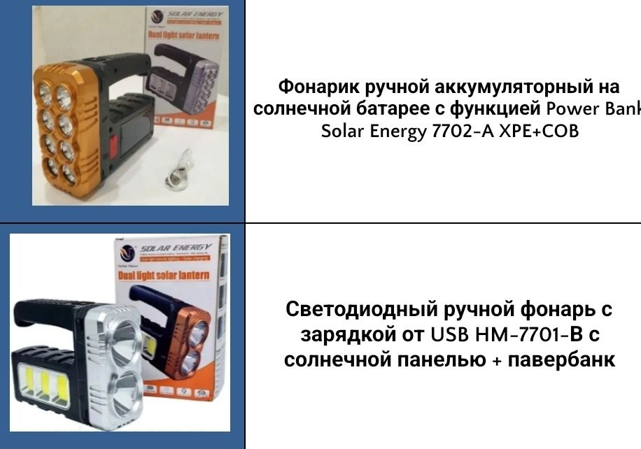 Аккумуляторна портативна  зарядна лампа -фонарь.