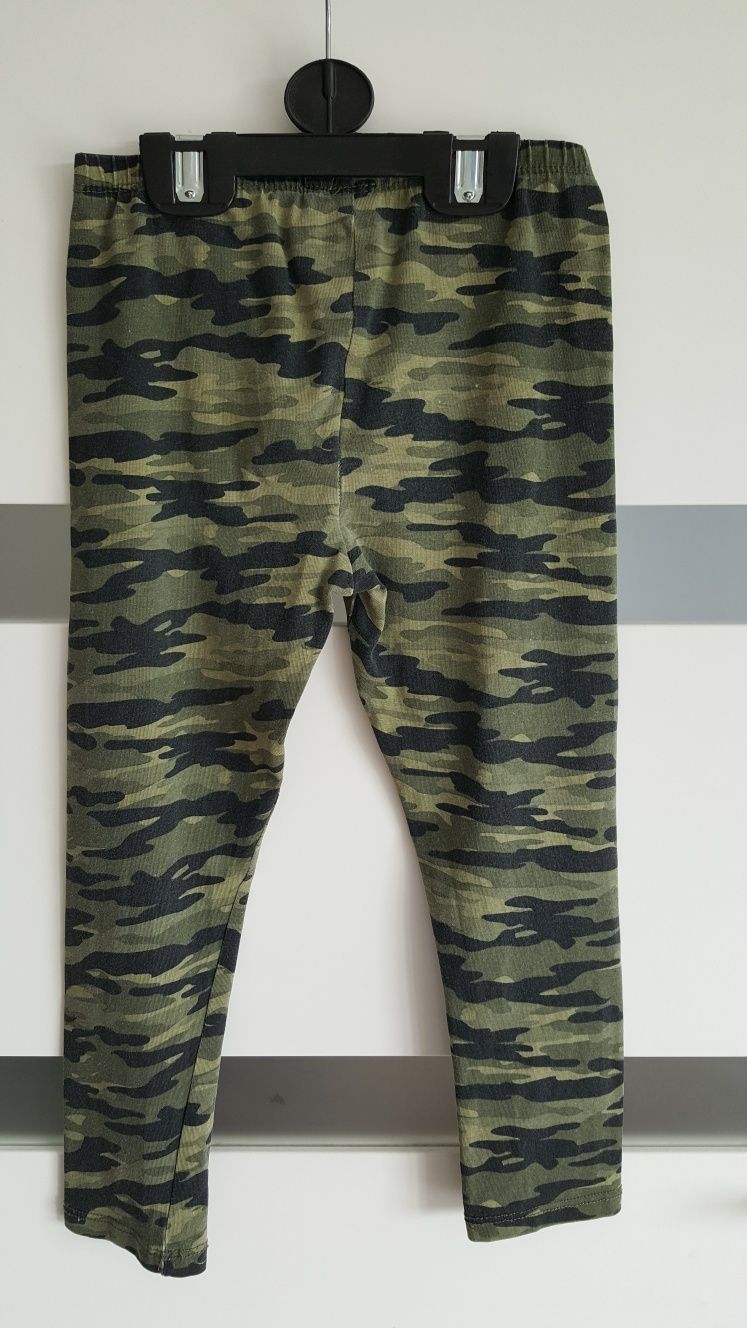 2 pary legginsow czarne i moro One Step Up r.5lat 110cm