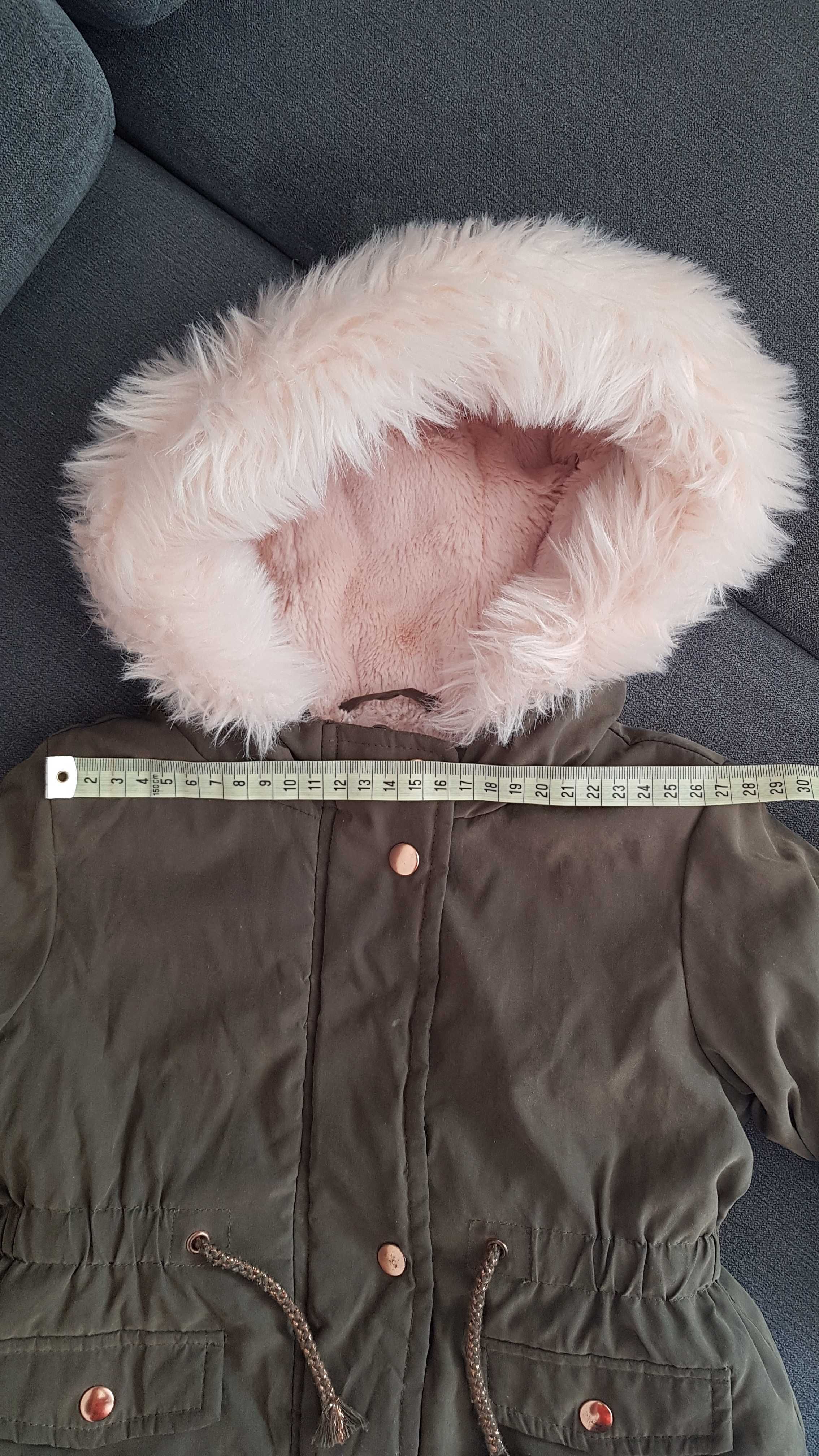 Ciepła parka zimowa kurtka Primark rozmiar 80