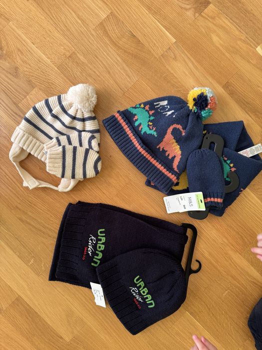 Зимова шапка  рукавиці шарф для хлопчика, дівчинки