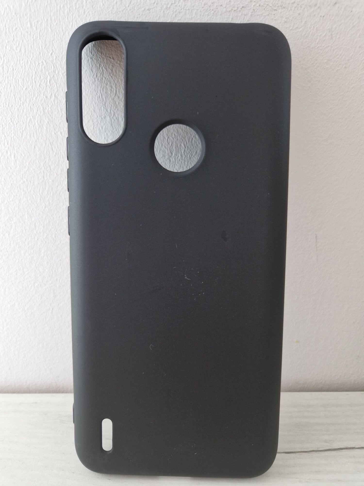 Back Case MATT do MOTOROLA MOTO E7 POWER/E7I POWER Czarny + szklo 2,5D