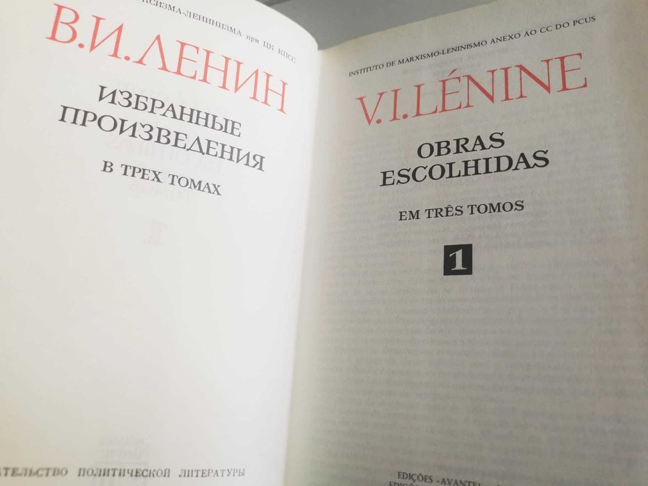 V. I. Lenine Obras Escolhidas - Três Tomos