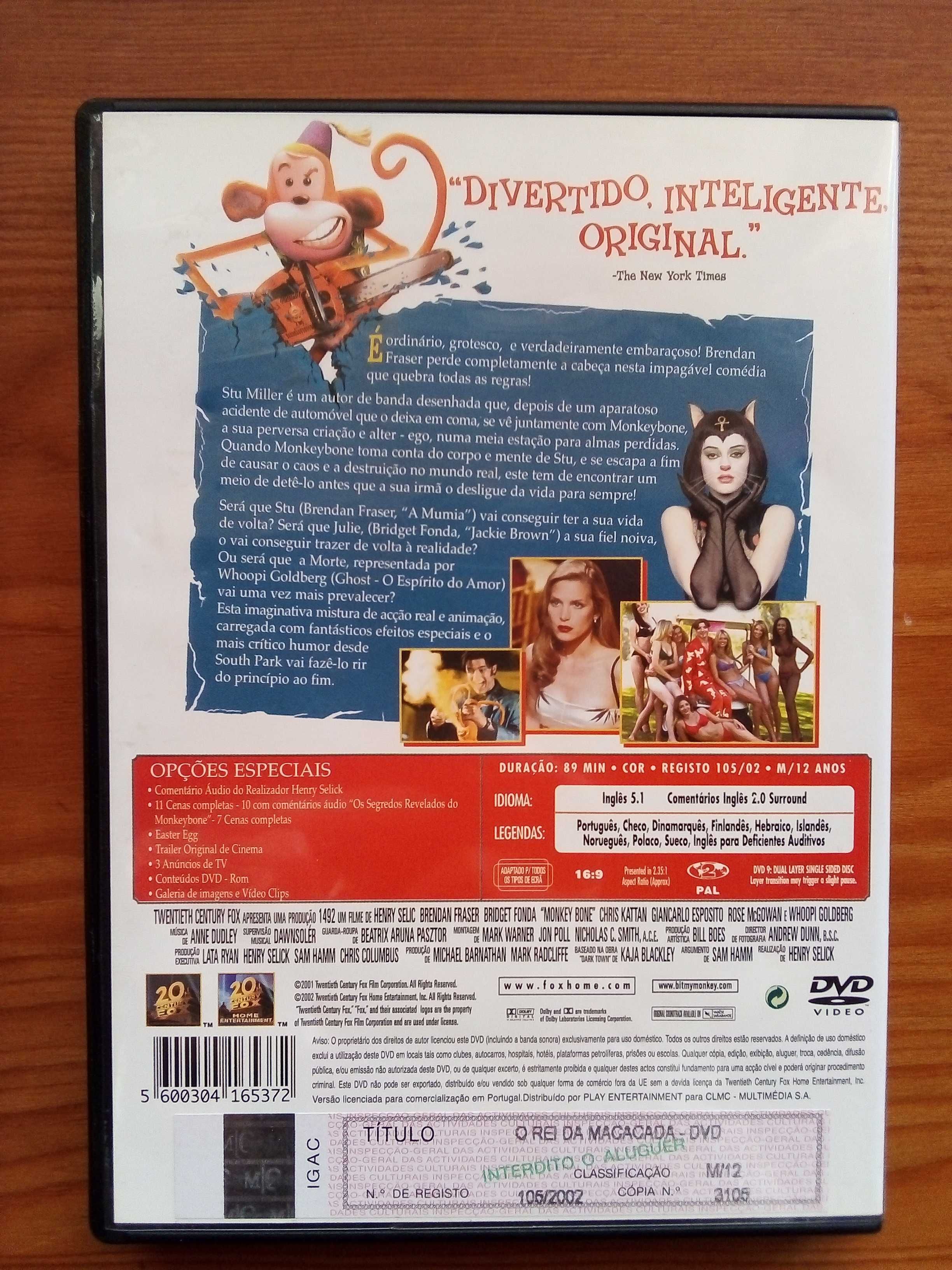 Monkey Bone O Rei da Macacada - Brendan Fraser, Bridget Fonda