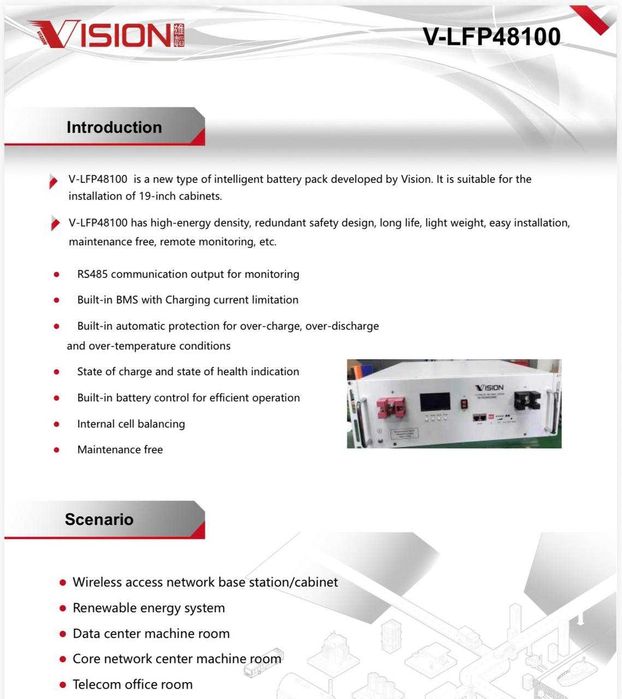 АКБ LiFePO4 48V 100Ah