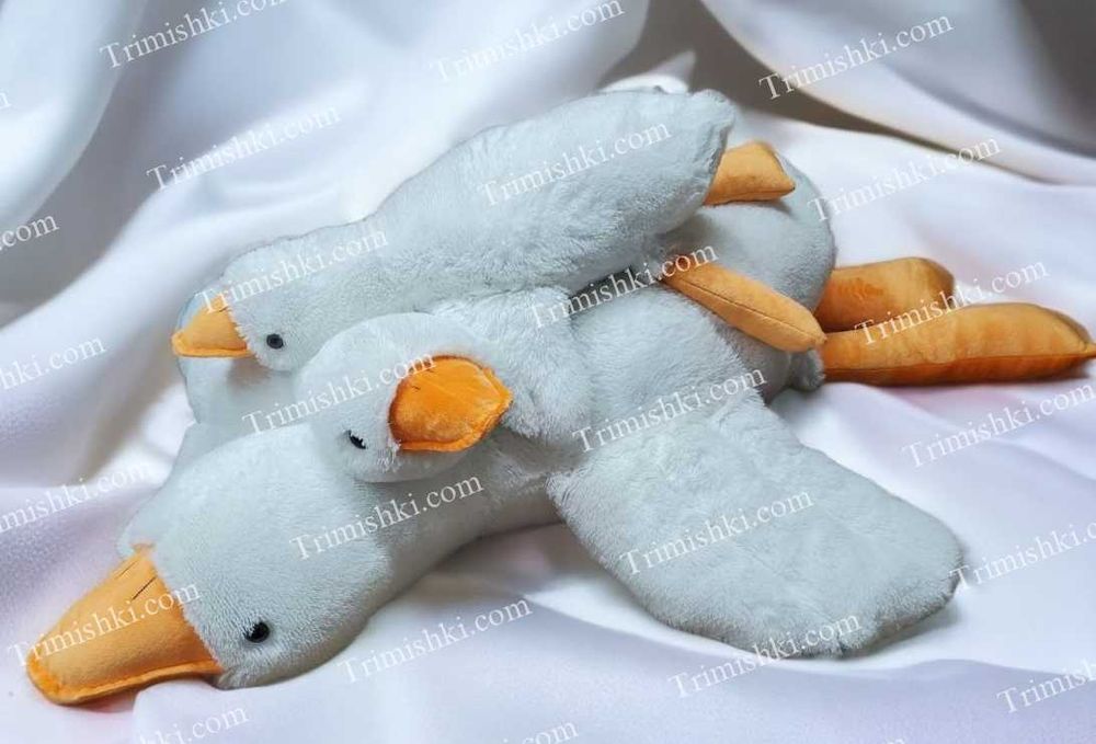 Гусак Гусь обіймусь, гуси плюшеві 50, 70, 90, 110, 130, 160, 200 см