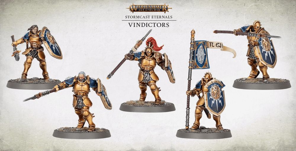 5x VINDICTORS Stormcast Eternals Aos Warhammer Ramki