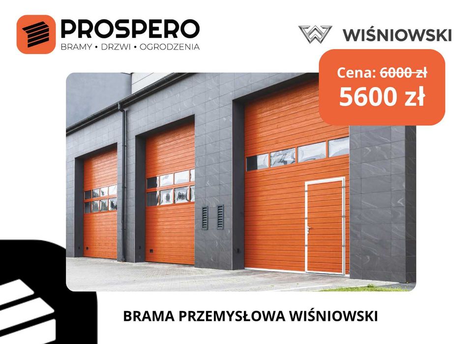 Brama segmentowa przemysłowa WIŚNIOWSKI / Mazańcowice, Rudzica Jaworze