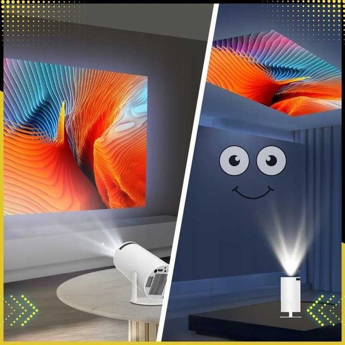 Projektor LED Rzutnik Mini Przenośny Android Wifi FULL HD Smart TV