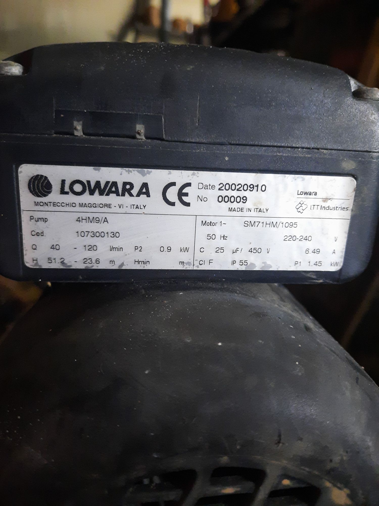 Motor marca Lowara