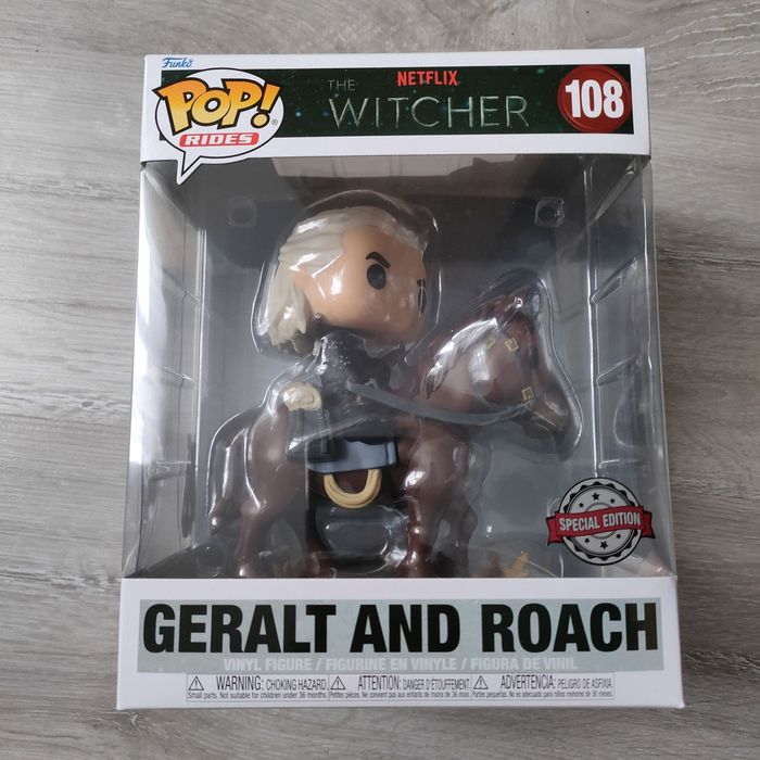 Funko Pop Geralt And Roach #108