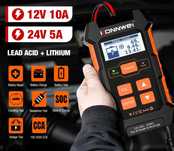 Konnwei KW520 Тестер + зарядное + ремонт акб 12-24 V