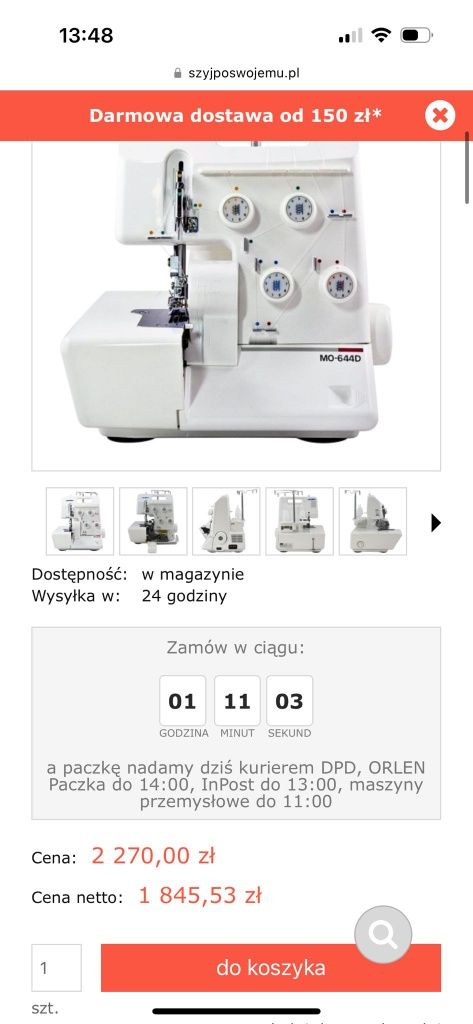 Overlock Juki MO-644D
