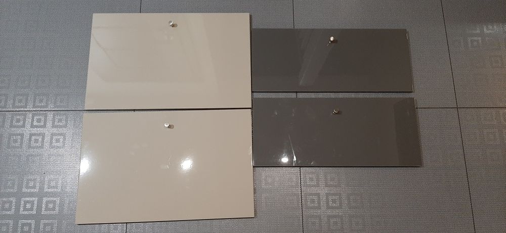 Fronty salsviken Ikea 2 x szare z uchwytami