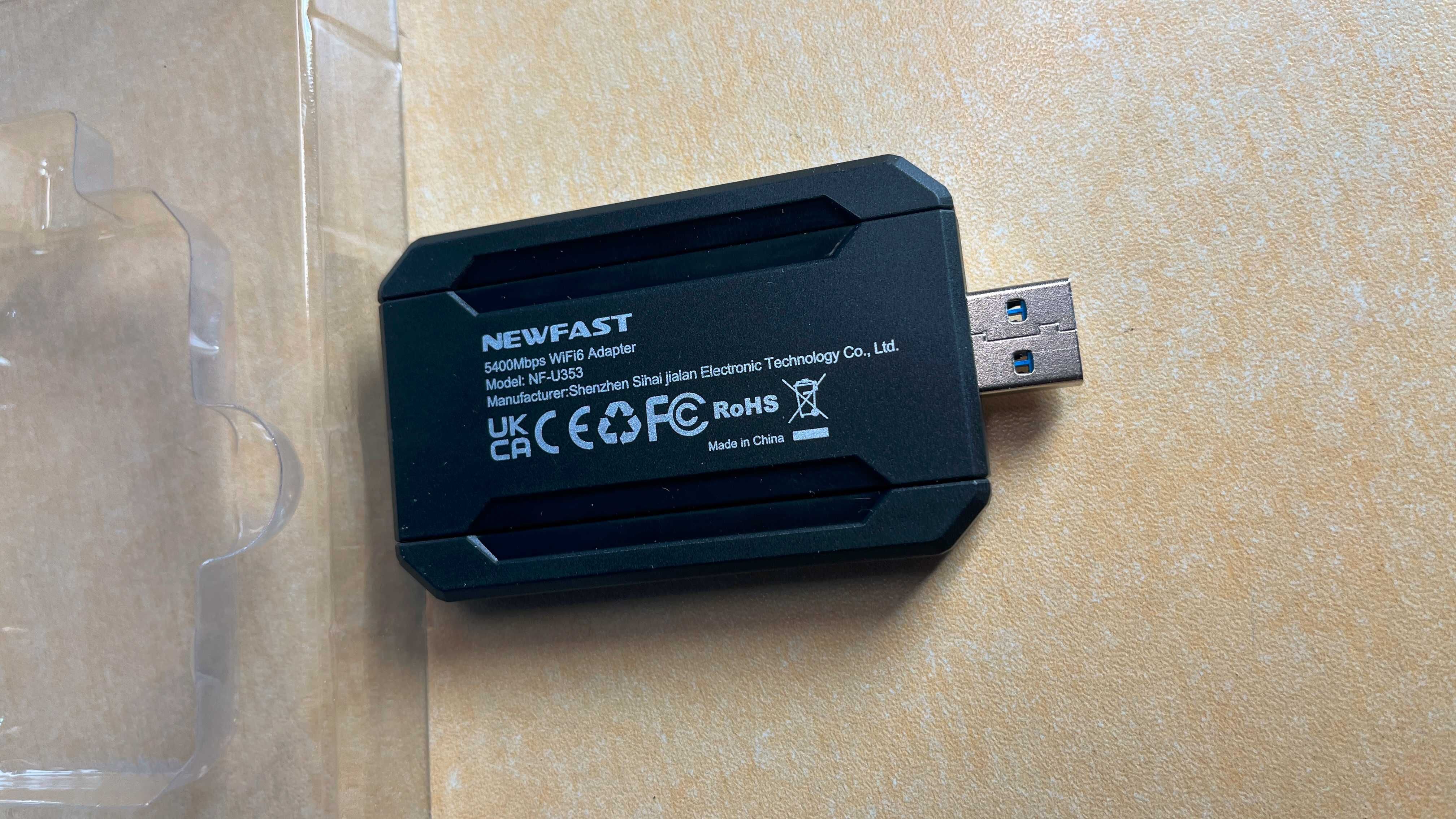 Klucz, adapter USB WiFi 6E do komputera, 5400Mbps,Trójzakresowy smp39