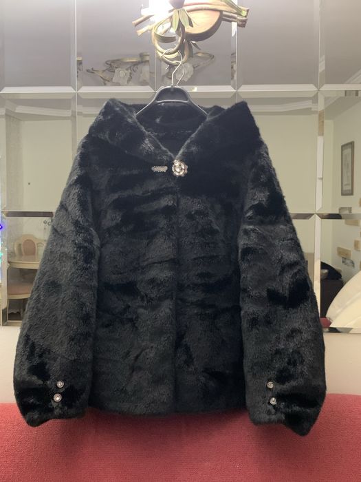 ШУБА з еконорки з капюшоном преміум якості