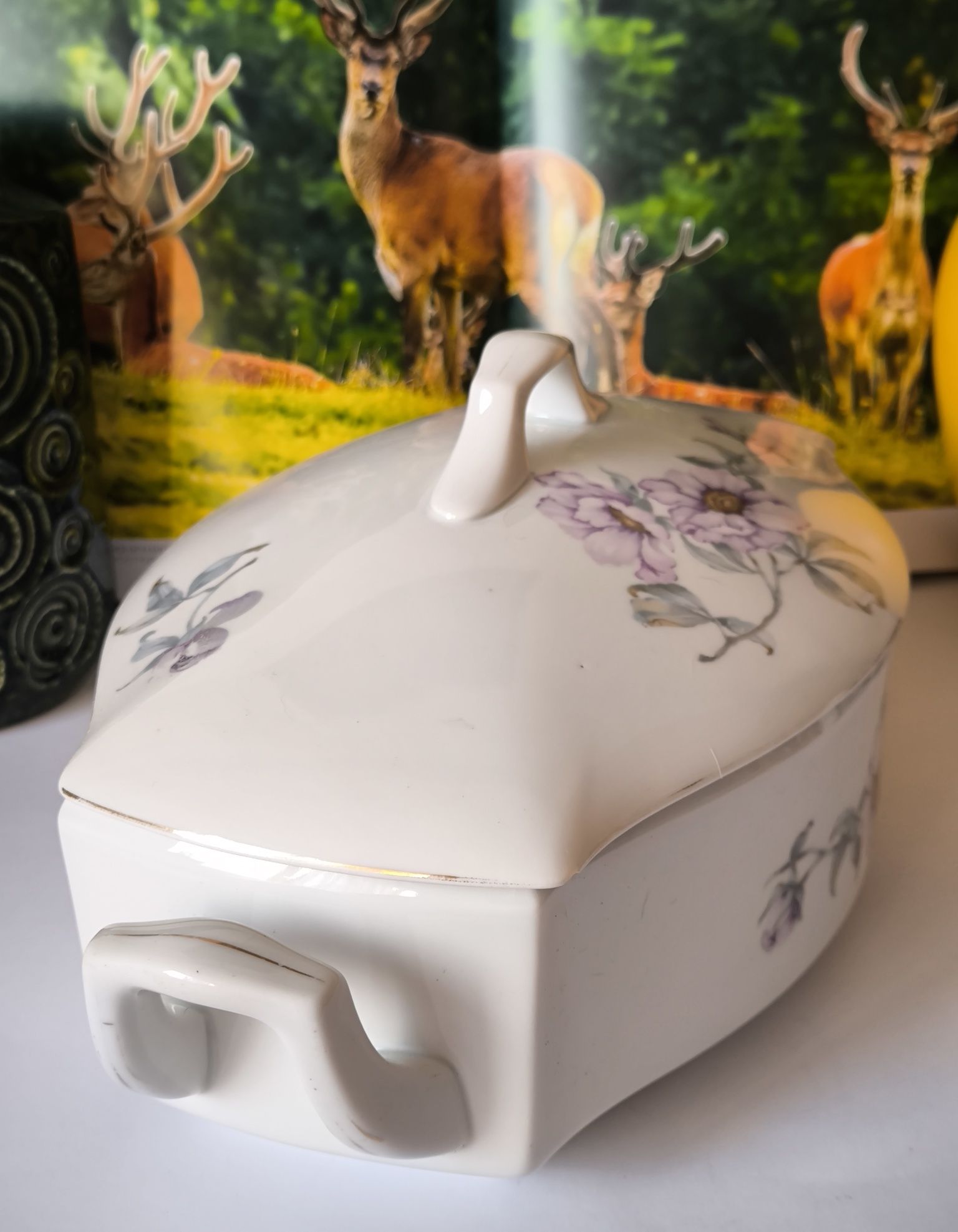 Waza Ćmielów Lwów piękna stara porcelana