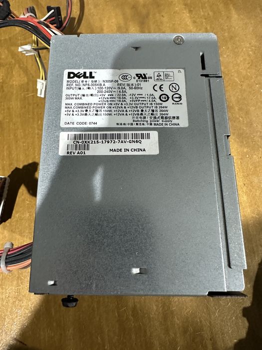 Fonte alimentação DELL operacional