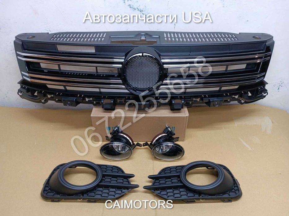 Решетка радиатора центральная боковая гриль противотуманки Tiguan