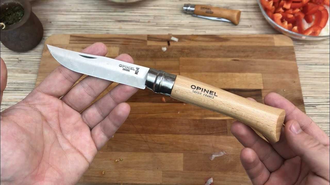 Opinel Inox 10 Natural 123100 кухонный нож лезвие нержавейка дерево