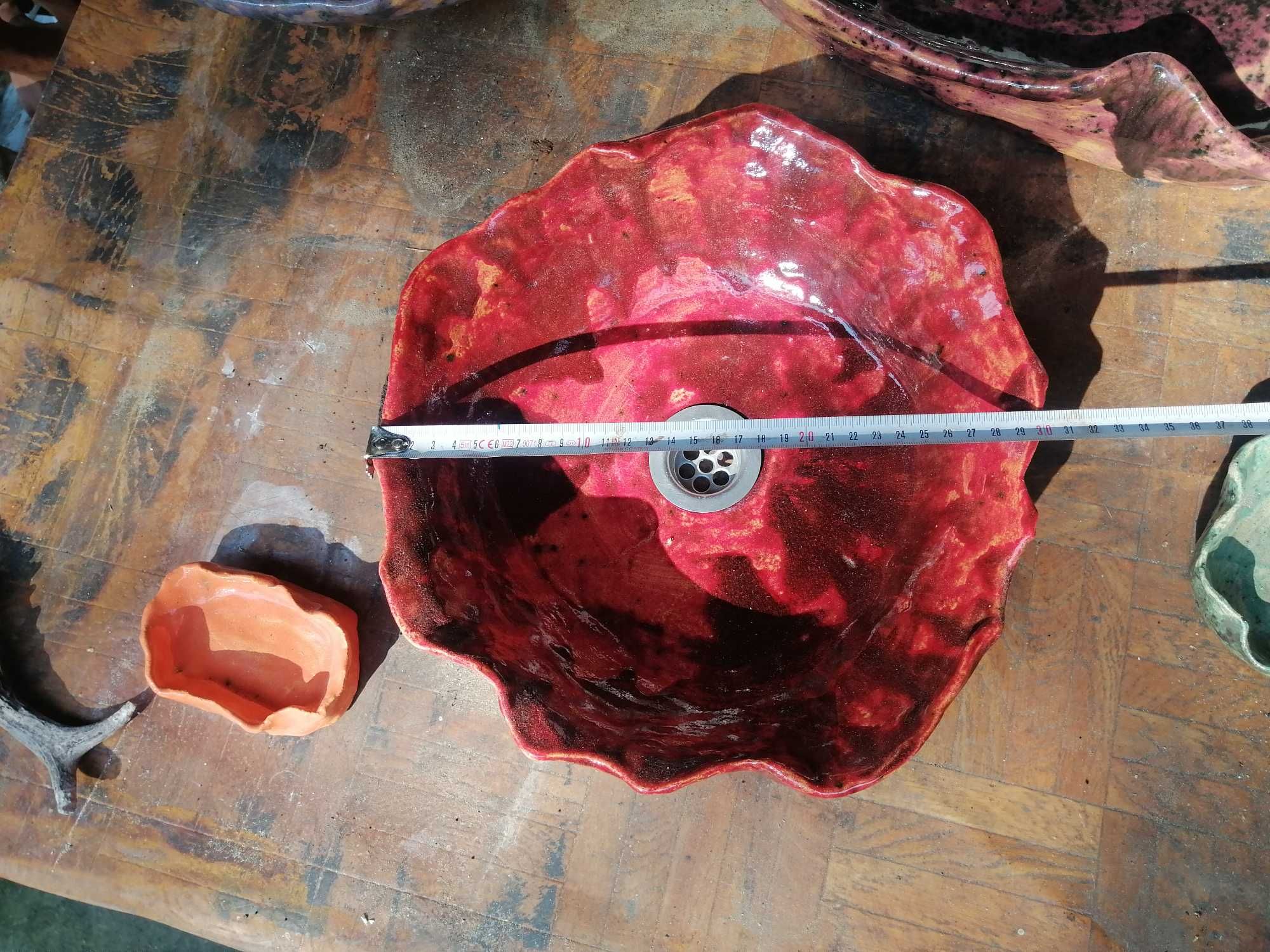Unikatowa ceramiczna umywalka nablatowa. Handmade/loft/art