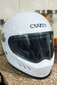 Capacete mota Cruizer com apenas 2 meses, tipo Stormtrooper