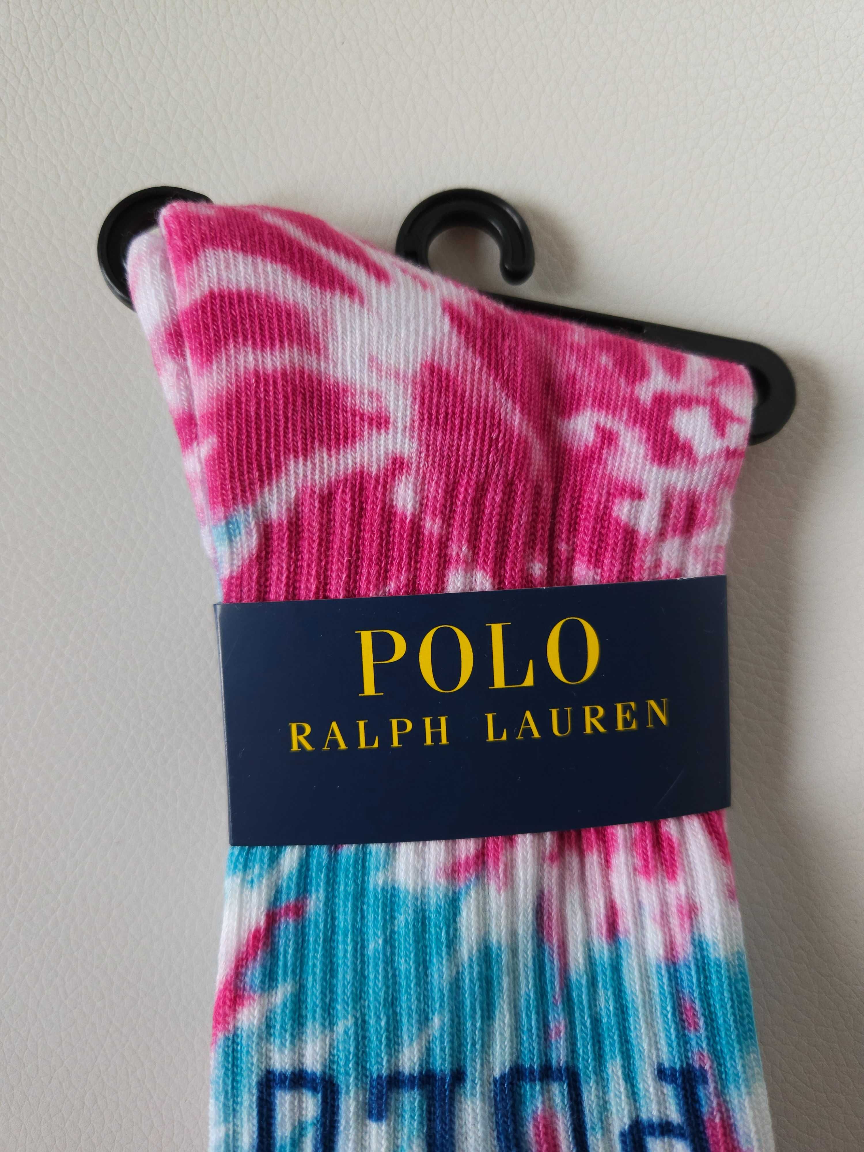 Жіночі шкарпетки polo ralph lauren оригінал, високі шкарпетки тай дай