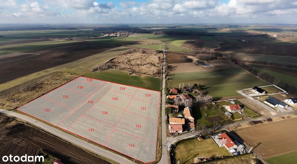 działki budowlane _Nowa Wieś Kącka - 5 min -Kąty Wr., 25 min - Wrocław