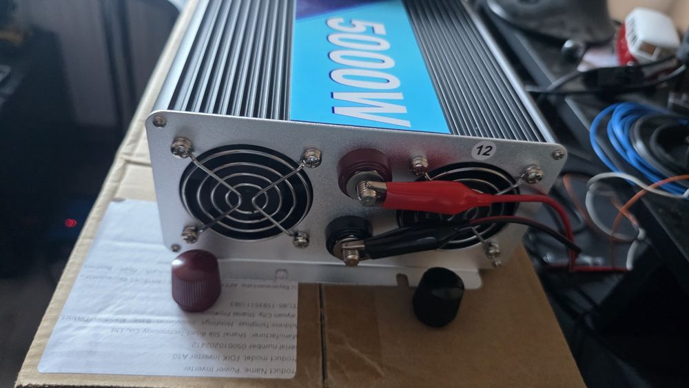 Potężna przetwornica 12V 230V 5000W czysty sinus FDIK NOWA offgrid