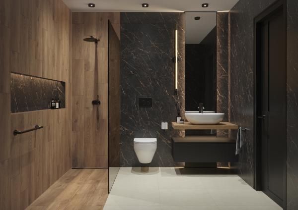 Płytki Gres Szkl. 59,8 X 59,8 CARRASTONE BLACK mat 60 X 60 C.PARADYŻ