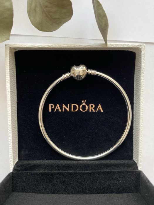Bramsoletka PANDORA 19 cm Serce S925 Nowa w pudełku