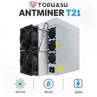 Асік майнер asic Bitmain Antminer T21 190Th/s, 3600Вт.