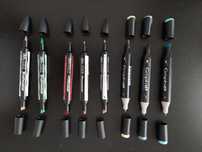 Marcadores vários marcas Graph'it e Winsor&Newton