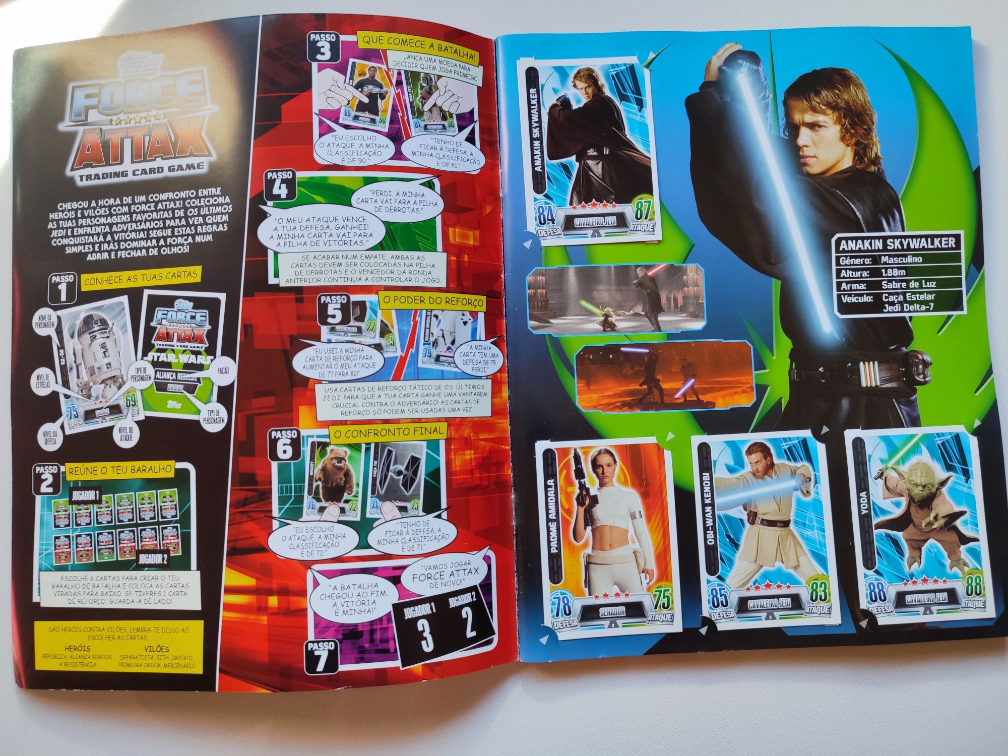 Coleção cartas Topps Star wars